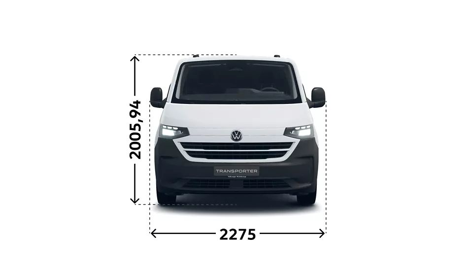 VW Transporter Kastenwagen Breite und Höhe