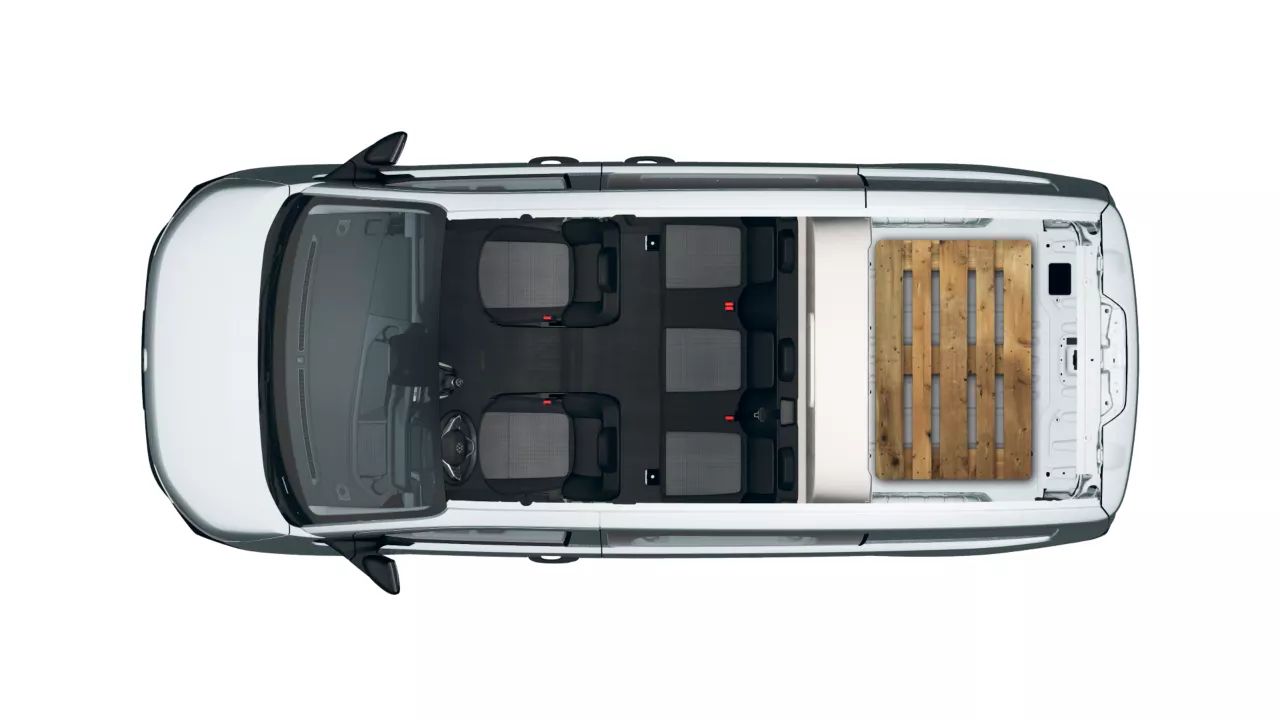 VW Transporter Kombi mit Platz für eine EUR2 Palette